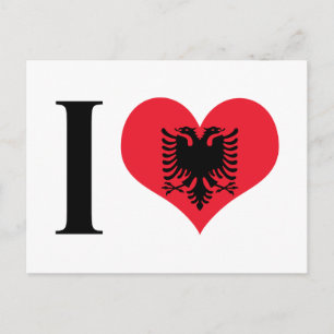 Ich höre Albanien - I Liebe Albanien - albanische  Postkarte