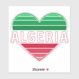 Ich höre Algerien, algerische Flaggenfarben Aufkleber