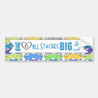 Ich höre alle Stränge Big and Small Mustache
