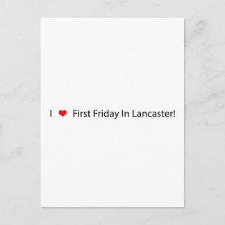 Ich höre am ersten Freitag in Lancaster Postkarte