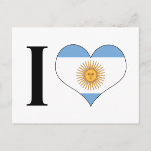 Ich höre Argentinien - I Liebe Argentinien - Argen Postkarte