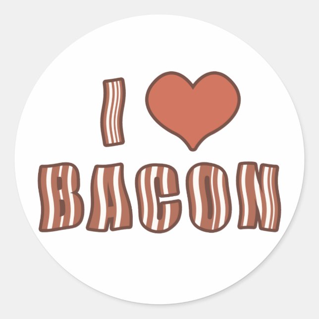 Ich höre Bacon Stickers 001 (Vorderseite)