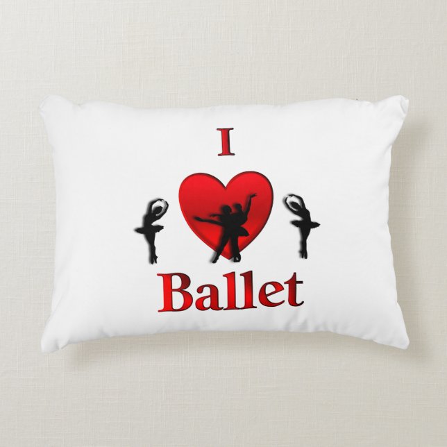 Ich höre Ballet Dekokissen (Vorderseite)