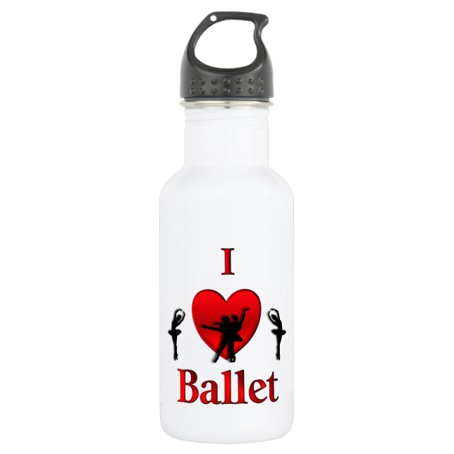 Ich höre Ballet Edelstahlflasche (Vorderseite)