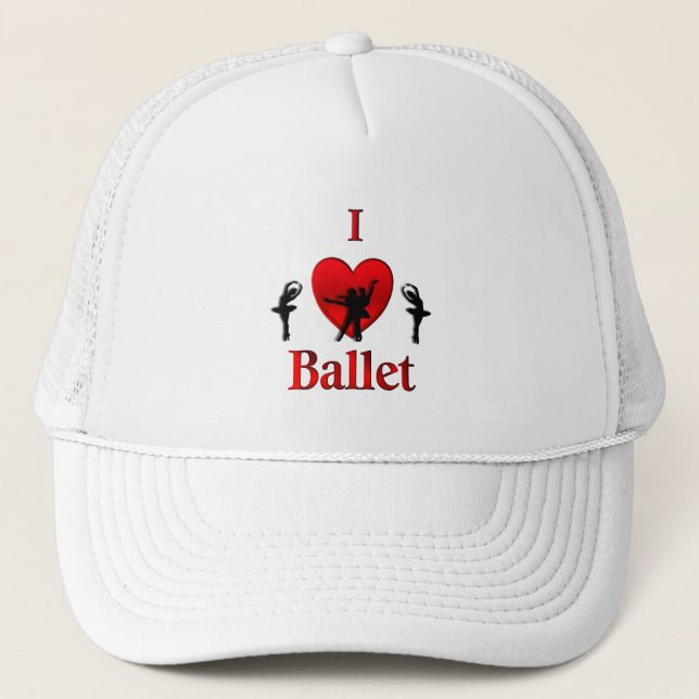 Ich höre Ballet Truckerkappe (Vorderseite)