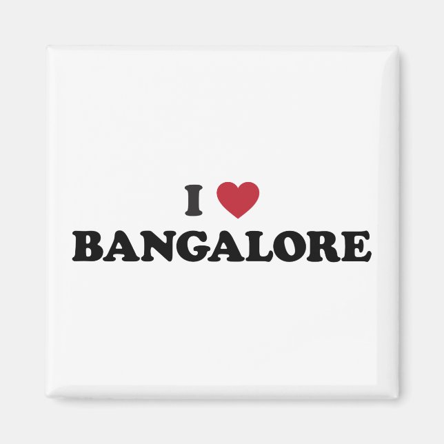 Ich höre Bangalore Indien Magnet (Vorne)