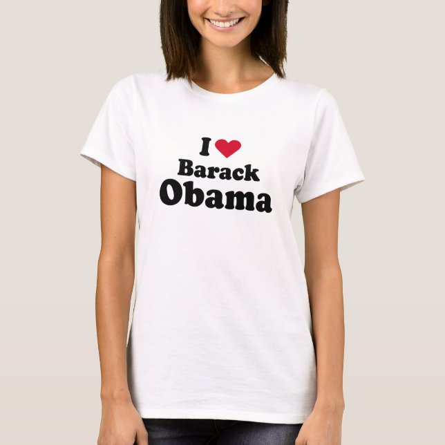 Ich höre Barack Obama T - Shirt (Vorderseite)