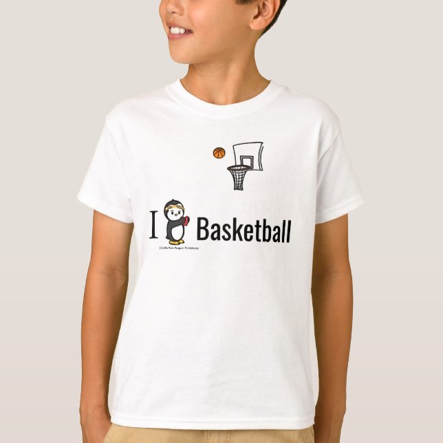 Ich höre Basketball! T-Shirt (Vorderseite)