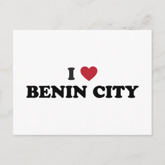 Ich höre Benin City Nigeria Postkarte