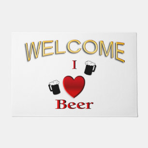 Ich höre Bierdesign Fußmatte