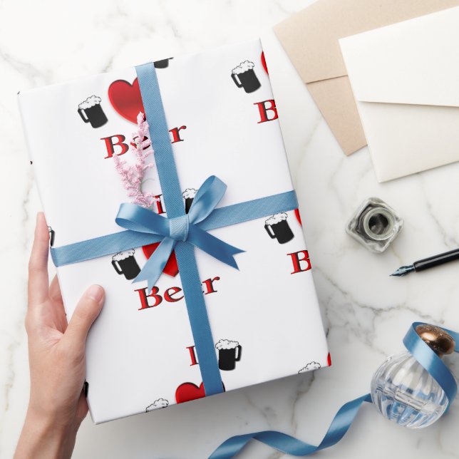 Ich höre Bierdesign Geschenkpapier (Schenken)