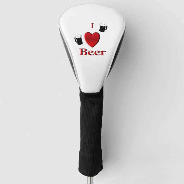 Ich höre Bierdesign Golf Headcover (Vorderseite)