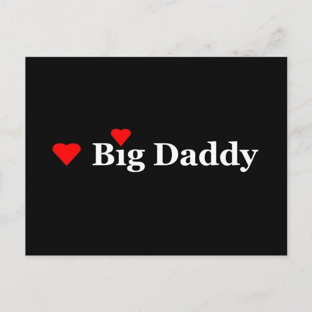 Ich höre Big Daddy Postkarte (Vorderseite)