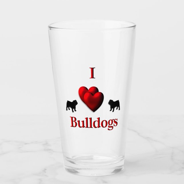 Ich höre Bulldogs Glas (Vorderseite)