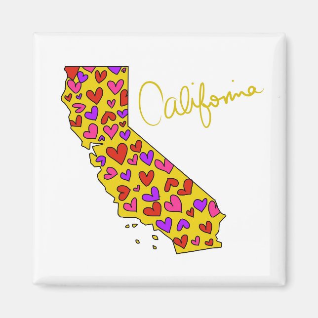Ich höre California Staat Magnet (Vorne)