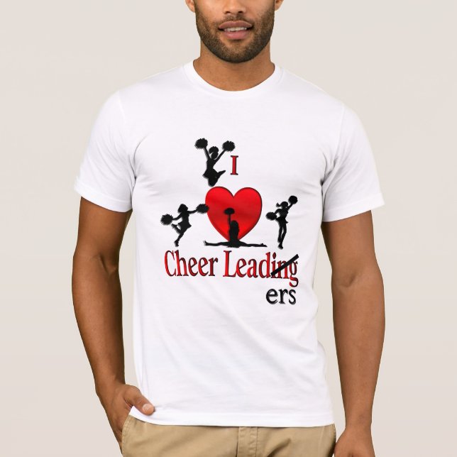 Ich höre Cheerleader Funny Shirt für Ihn (Vorderseite)