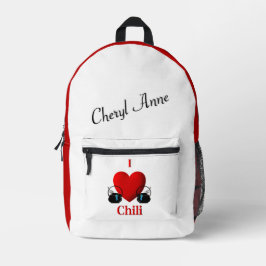 Ich höre Chili Persönlicher Name Bedruckter Rucksack