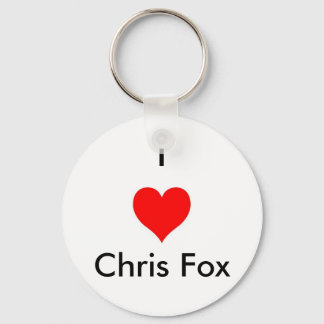 Ich höre Chris Fox Schlüsselanhänger [weiß; Stil 2