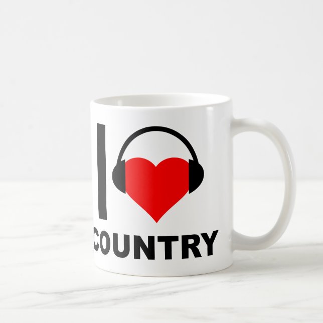 Ich höre Country Funny Mug Tasse (Rechts)