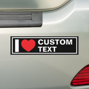 Ich höre Custom Modern Black Autoaufkleber