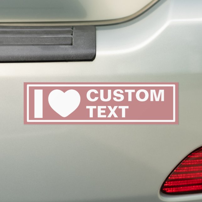 Ich höre Custom Modern Minimalistisch Pink Autoaufkleber (Auf Auto)
