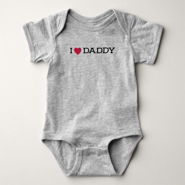 Ich höre Daddy Baby Bodysuit One-Stück Baby Strampler (Vorderseite)