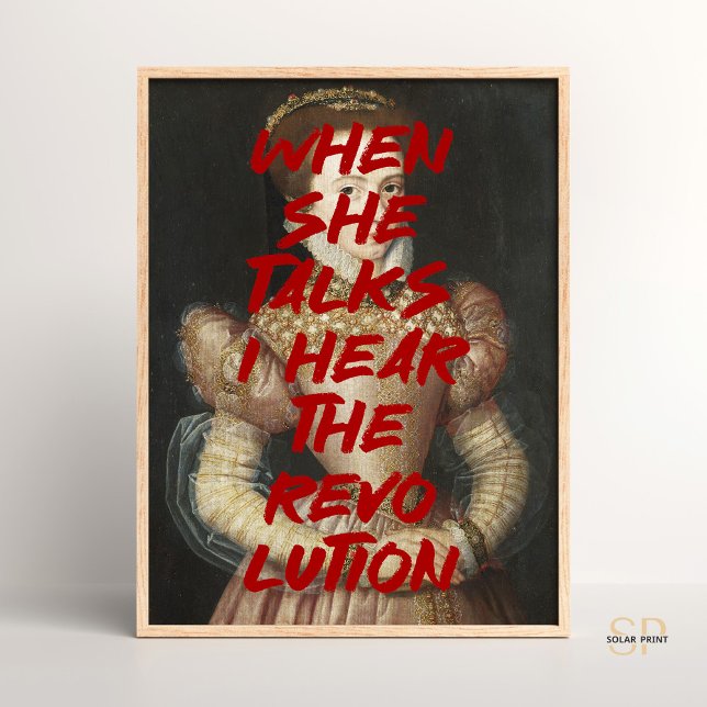 Ich höre das Zitat der Renaissance-Revolution Poster (Von Creator hochgeladen)