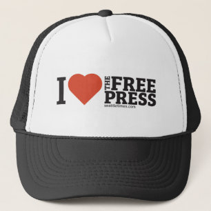 Ich höre den Trucker-Hut für die freie Presse Truckerkappe