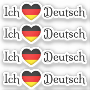 "Ich höre Deutsch" Lieblings-Sprachschulfach Aufkleber