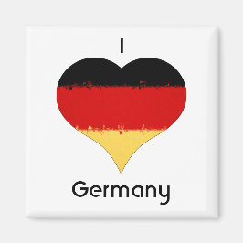 Ich höre deutsche Flagge Magnet