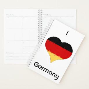 Ich höre deutsche Flagge Planer