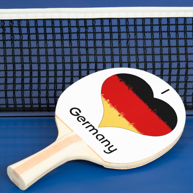 Ich höre deutsche Flagge Tischtennis Schläger (InSitu)