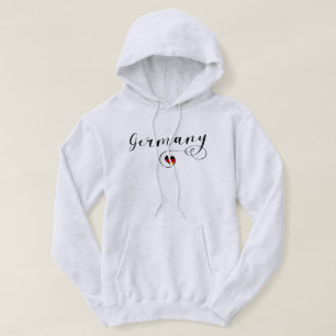 Ich höre Deutschland, deutsche Flagge Hoodie