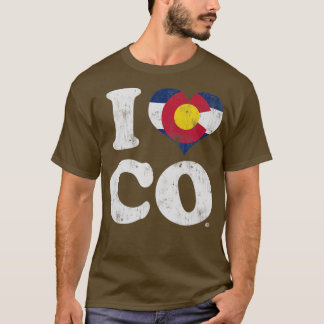 Ich höre die Flagge Colorado T-Shirt