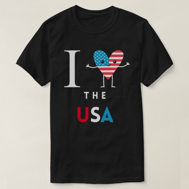 Ich höre die USA blk Mens T-Shirt (Design vorne)