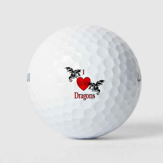 Ich höre Drachen Golfball (Vorderseite)