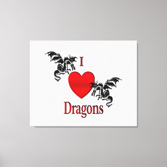 Ich höre Drachen Leinwanddruck (Vorderseite)