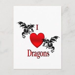 Ich höre Drachen Postkarte