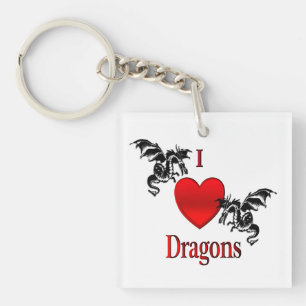 Ich höre Drachen Schlüsselanhänger