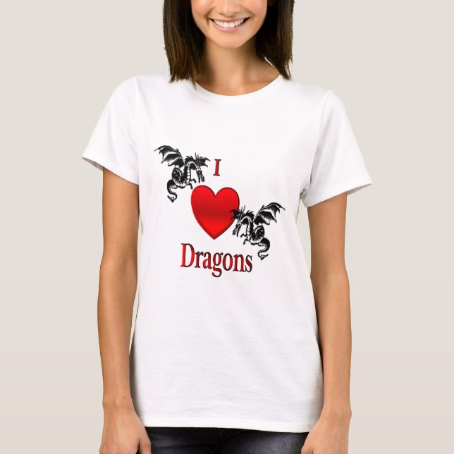 Ich höre Drachen T-Shirt (Vorderseite)