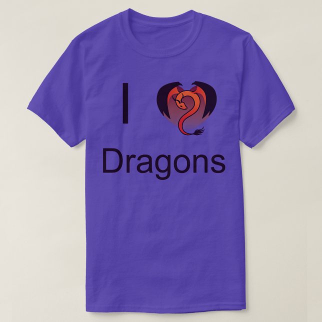 Ich höre Drachen T-Shirt (Design vorne)