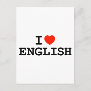 Ich höre Englisch Postkarte