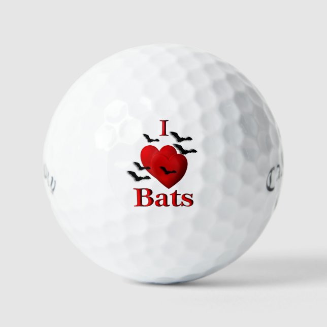 Ich höre Fledermäuse Golfball (Vorderseite)
