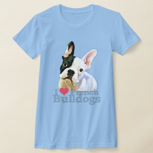 Ich höre Französisch Bulldogs T - Shirt  (Ablage )