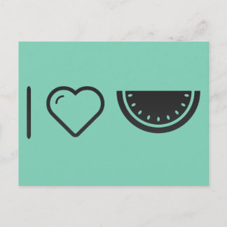 Ich höre Fruchtmelonen Postkarte