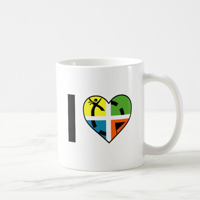 Ich höre Geocaching Funny Mug Kaffeetasse (Rechts)