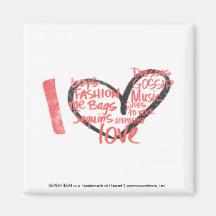 Ich höre Graffiti Pink Magnet