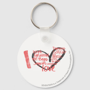 Ich höre Graffiti Pink Schlüsselanhänger