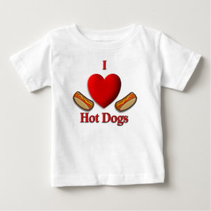 Ich höre heiße Hunde Baby T-shirt