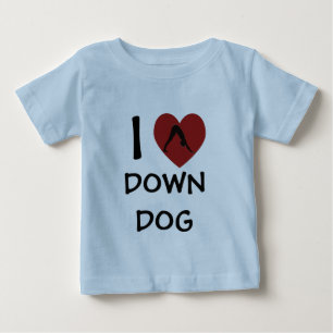 Ich höre herunter Hund - Baby Yoga Kleidung T-shirt
